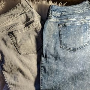 Two pairs Torrid Capri length skinny jeans - 18